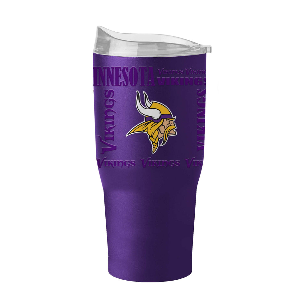 Minnesota Vikings 30oz Replay Powder Coat Tumbler - Logo Brands - Flyclothing LLC