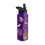 Minnesota Vikings 34oz Dreamweave Quencher Bottle - Logo Brands - Flyclothing LLC