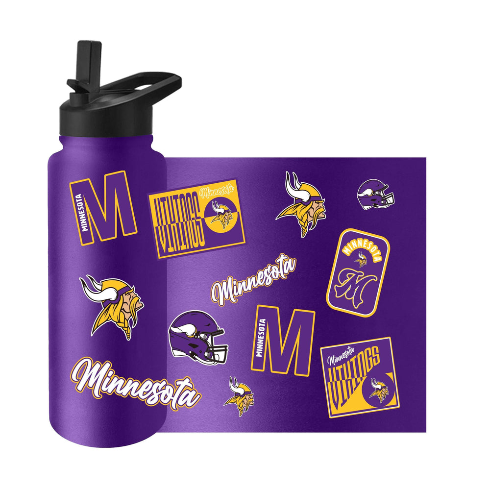 Minnesota Vikings 34oz Dreamweave Quencher Bottle - Logo Brands - Flyclothing LLC