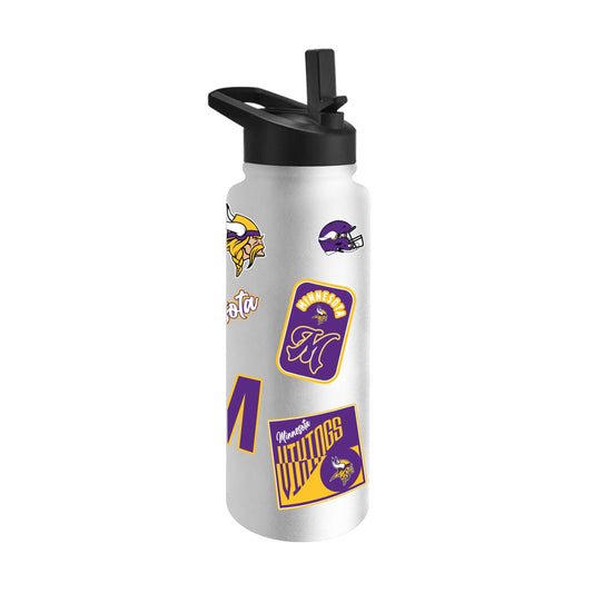 Minnesota Vikings Dreamweave 34oz Quencher Bottle - Logo Brands - Flyclothing LLC