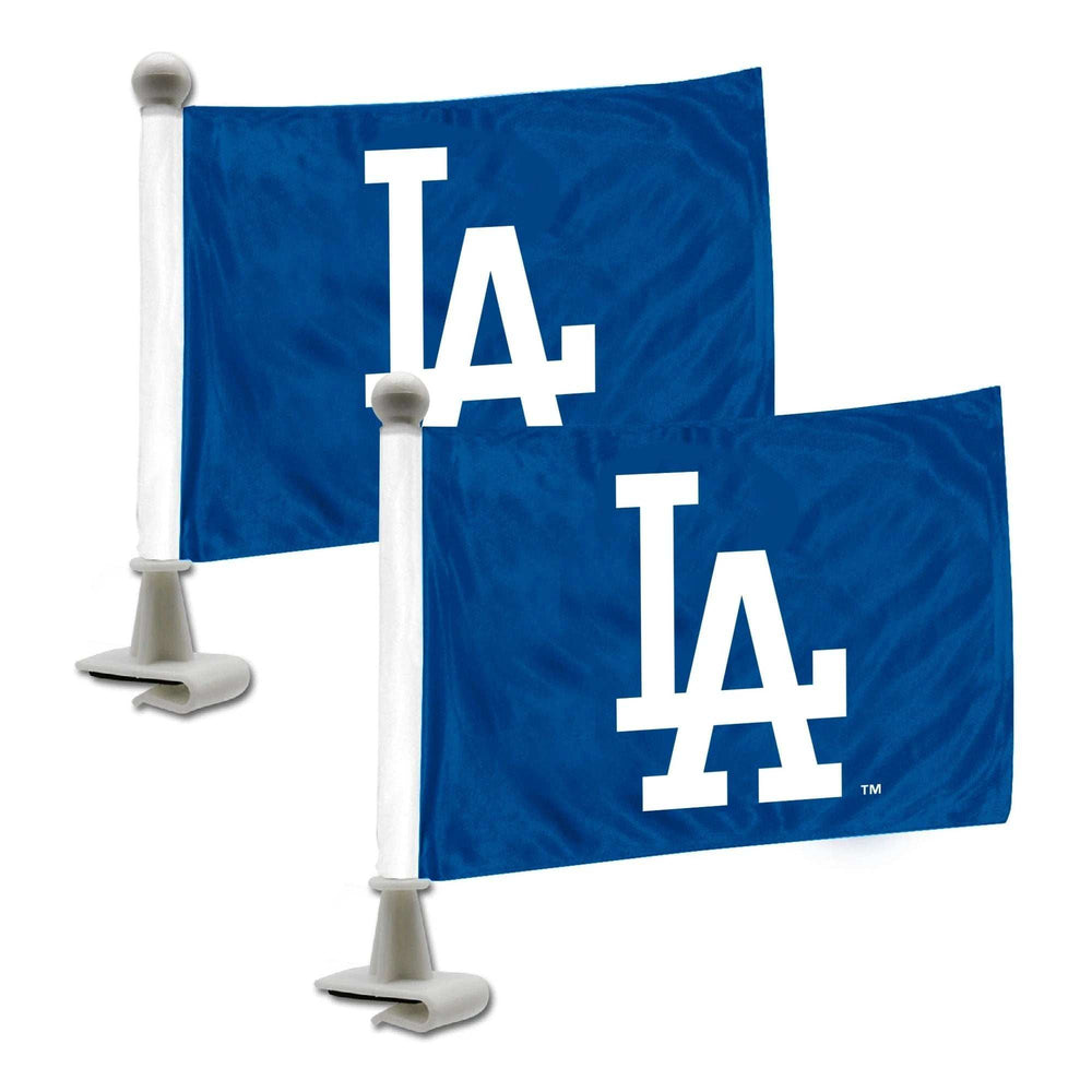 Los Angeles Dodgers Ambassador Car Flags - 2 Pack Mini Auto Flags, 4in X 6in - Los Angeles Dodgers - Flyclothing LLC