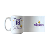Minnesota Vikings 15oz Justin Jefferson Jersey Sublimated Mug - Logo Brands - Flyclothing LLC