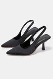 PU Leather Point Toe Pumps - Trendsi - Flyclothing LLC