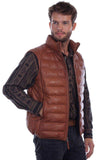 Scully COGNAC SOFT LAMB MEN'S VEST - Scully Leather - Flyclothing LLC