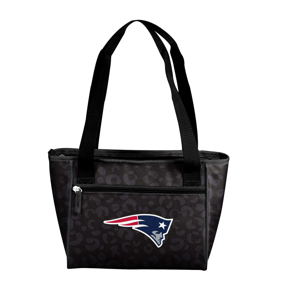 New England Patriots Leopard Print 16 Can Cooler Tote - Logo Brands - Flyclothing LLC