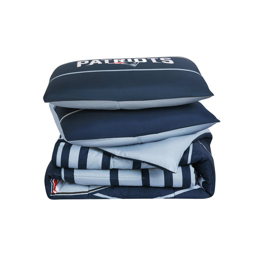 New England Patriots Crosser Comforter Set Full/Queen - Logo Brands - Flyclothing LLC