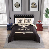 New England Patriots Command Comforter Set Full/Queen - Logo Brands - Flyclothing LLC