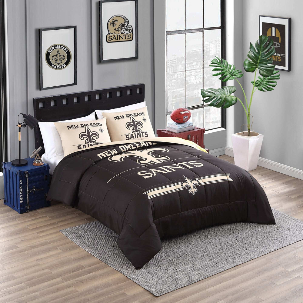 New England Patriots Command Comforter Set Full/Queen - Logo Brands - Flyclothing LLC