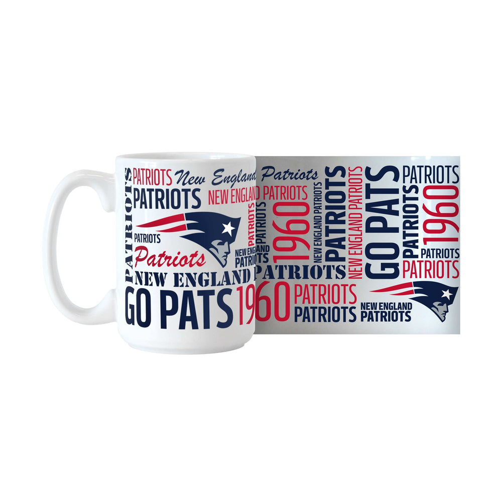 New England Patriots 15oz Spirit Sublimated Mug - Logo Brands - Flyclothing LLC