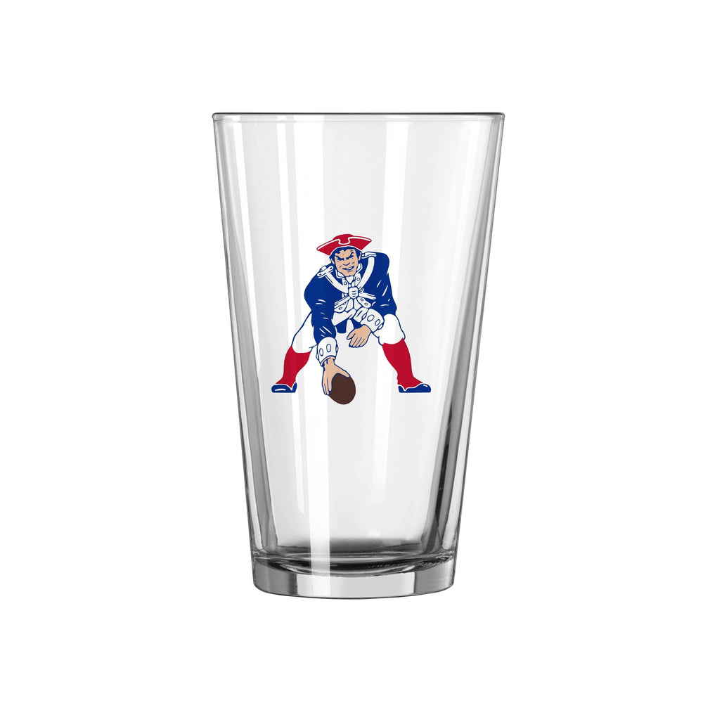 New England Patriots 16oz Retro Pint Glass - Logo Brands - Flyclothing LLC