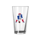 New England Patriots 16oz Retro Pint Glass - Logo Brands - Flyclothing LLC