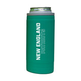 New England Patriots 12oz Optic Stacked Soft Touch Slim Coolie - Logo Brands - Flyclothing LLC
