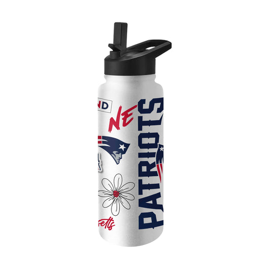 New England Patriots 34oz Native Quencher Bottle - Logo Brands - Flyclothing LLC