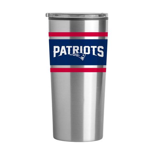 New England Patriots Stripe 20 oz Fusion Tumbler - Logo Brands - Flyclothing LLC
