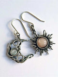 Alloy Moon & Sun Dangle Earrings - Trendsi - Flyclothing LLC