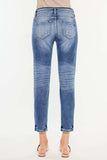 Kancan High Rise Distressed Mom Jeans - Trendsi - Flyclothing LLC