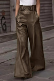 High Waist Wide Flare Pants - Trendsi - Flyclothing LLC