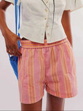 Elastic Waist Shorts - Trendsi - Flyclothing LLC
