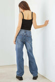 HAMMER COLLECTION Distressed High Waist Jeans - Trendsi - Flyclothing LLC