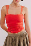 Square Neck Wide Strap Cami - Trendsi - Flyclothing LLC