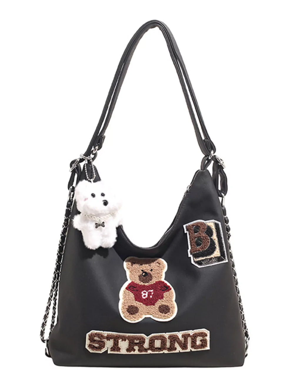 Cute Bear Adjustable Strap Handbag - Trendsi - Flyclothing LLC