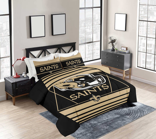 New Orleans Saints Crosser Comforter Set Full/Queen - Logo Brands - Flyclothing LLC