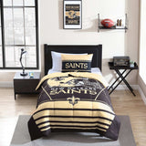 New Orleans Saints Crosser Comforter Set Twin - Logo Brands - Flyclothing LLC