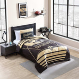 New Orleans Saints Crosser Comforter Set Twin - Logo Brands - Flyclothing LLC
