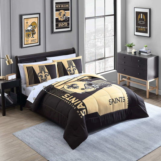 New Orleans Saints Status Bed In A Bag Full - Logo Brands - Flyclothing LLC