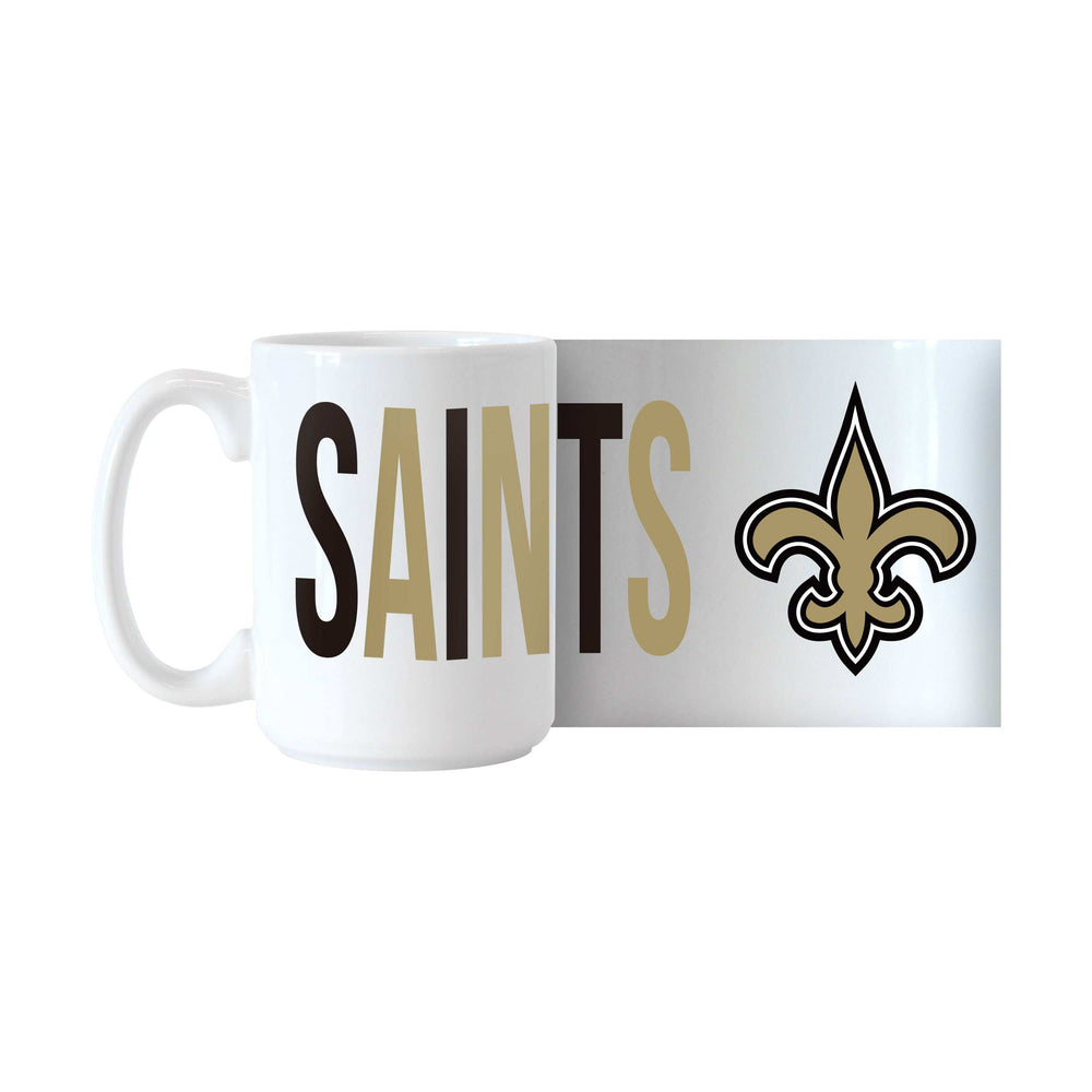 New Orleans Saints 15oz Overtime Sublimated Mug - Logo Brands - Flyclothing LLC