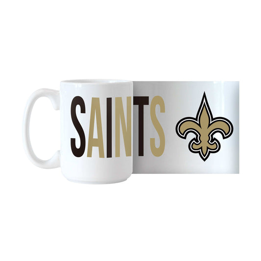 New Orleans Saints 15oz Overtime Sublimated Mug - Logo Brands - Flyclothing LLC