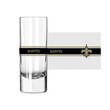 New Orleans Saints 2.5oz Stripe Shooter Glass - Logo Brands - Flyclothing LLC