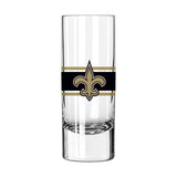 New Orleans Saints 2.5oz Stripe Shooter Glass - Logo Brands - Flyclothing LLC