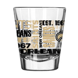 New Orleans Saints 2oz Spirit Shot Glass - Logo Brands - Flyclothing LLC