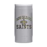 New Orleans Saints 12oz Athletic Powdercoat SlimCan Coolie - Logo Brands - Flyclothing LLC