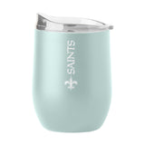 New Orleans Saints 16oz Vertical Powder Coat Curved Beverage - Logo Brands - Flyclothing LLC