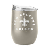 New Orleans Saints 16oz Archway Powder Coat Curved Bev - Logo Brands - Flyclothing LLC
