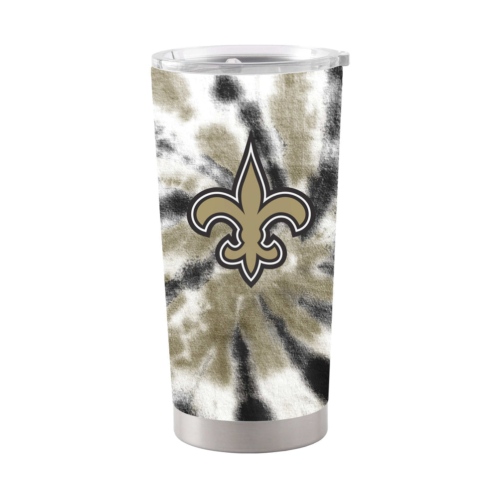 New Orleans Saints 20oz Tie Dye Stainless Steel Tumbler - Logo Brands - Flyclothing LLC