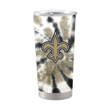 New Orleans Saints 20oz Tie Dye Stainless Steel Tumbler - Logo Brands - Flyclothing LLC