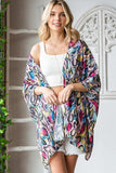 Heimish Full Size Multi Color Snake Open Cardigan Plus Size - Trendsi - Flyclothing LLC