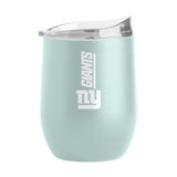 NY Giants 16oz Vertical Powder Coat Curved Beverage - Logo Brands - Flyclothing LLC