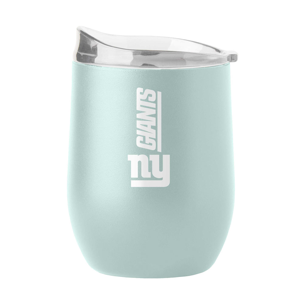 NY Giants 16oz Vertical Powder Coat Curved Beverage - Logo Brands - Flyclothing LLC