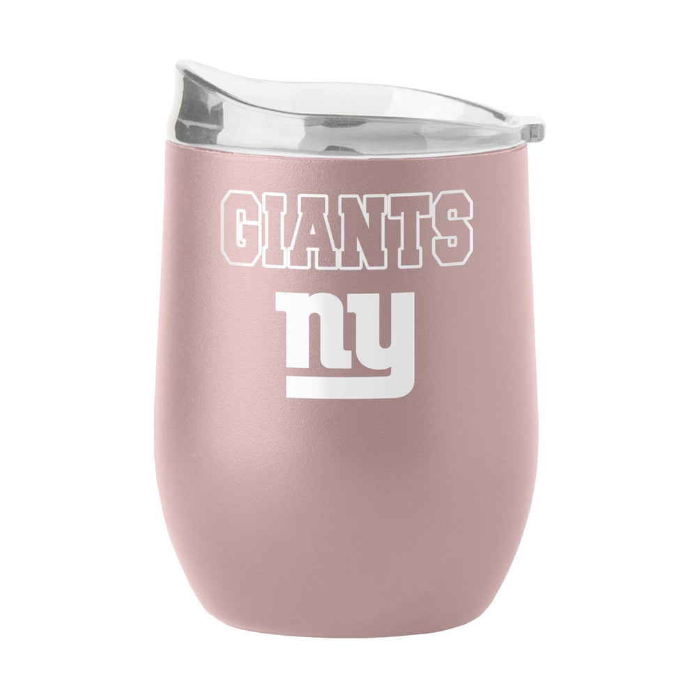 NY Giants 16oz Stencil Powder Coat Curved Beverage - Logo Brands - Flyclothing LLC