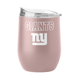 NY Giants 16oz Stencil Powder Coat Curved Beverage - Logo Brands - Flyclothing LLC