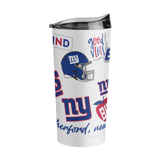 NY Giants 20oz Native Powder Coat Tumbler - Logo Brands - Flyclothing LLC