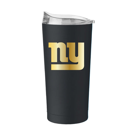 New York Giants Black 20oz Foil Powder Coat Tumbler - Logo Brands - Flyclothing LLC