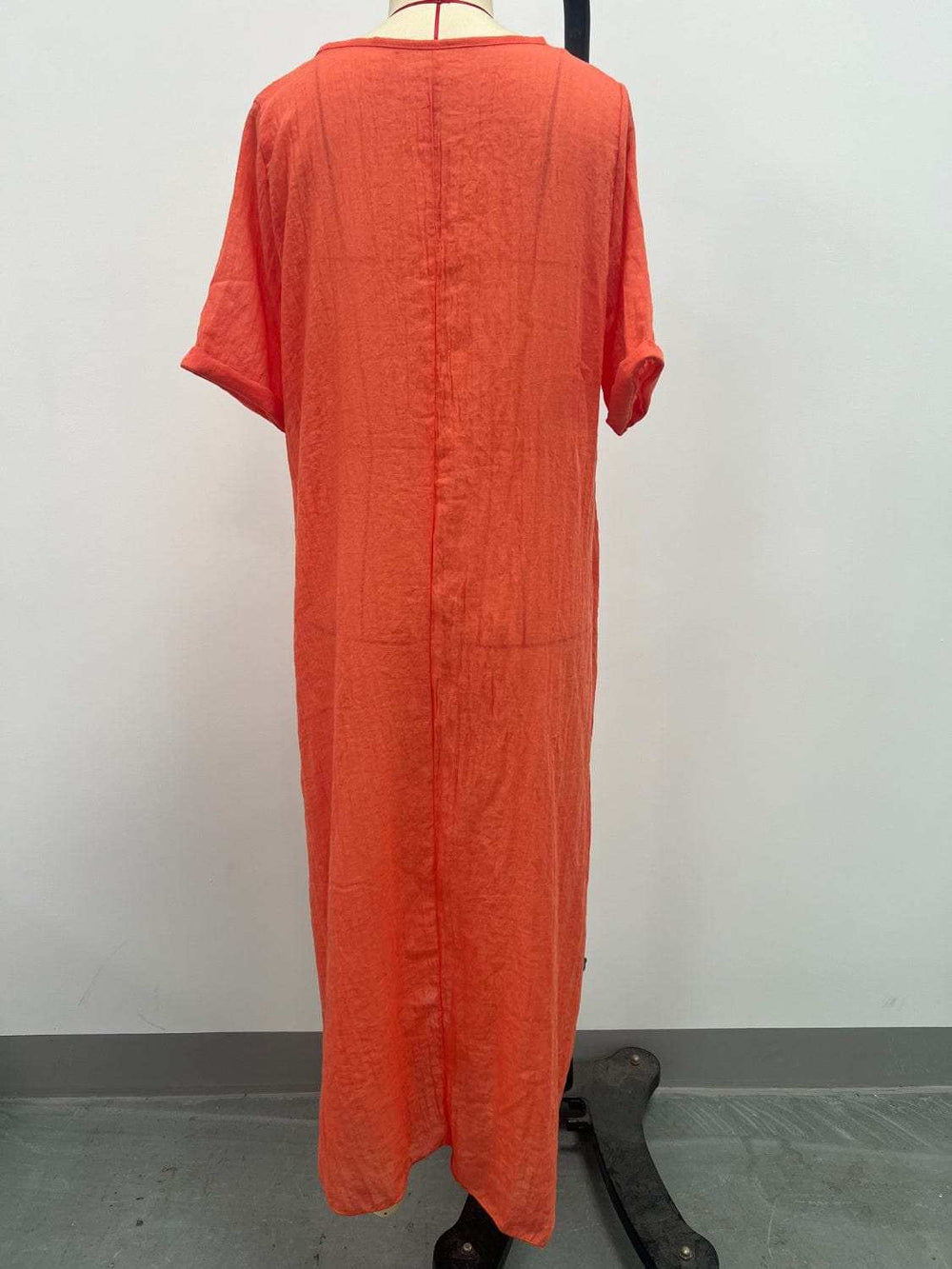 Full Size V-Neck Short Sleeve Midi Dress Plus Size - Trendsi - Flyclothing LLC