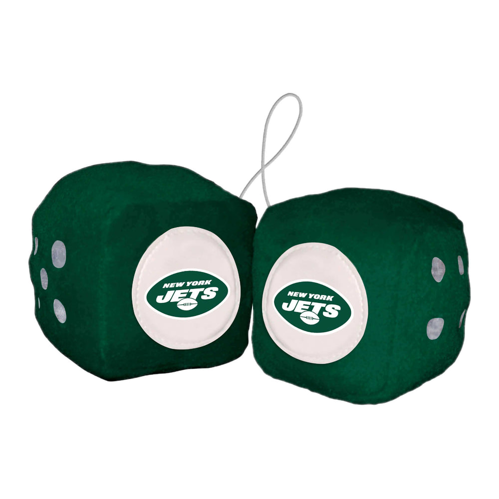 NFL - New York Jets Fuzzy Dice - Logo Brands - Flyclothing LLC