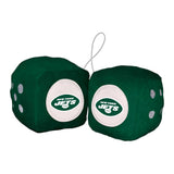 NFL - New York Jets Fuzzy Dice - Logo Brands - Flyclothing LLC