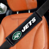 NFL - New York Jets Embroidered Seatbelt Pad - Pair - Logo Brands - Flyclothing LLC